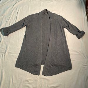 Express gray cardigan,size M. Sleeves roll up and button